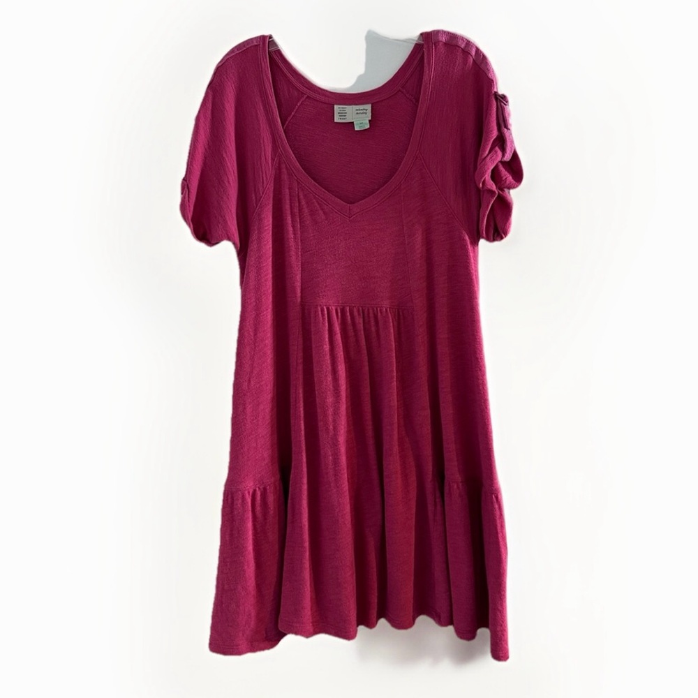 Anthropologie‎ Saturday Sunday Dress Womens Size MP Kathie Flounced Mini Ruffle - Picture 7 of 10